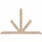 Ekena Millwork Saratoga Smooth Timber Gable Bracket, Douglas Fir, 60"W x 38"H x 3 1/2"D x 3 1/2"F, 15/12 Pitch GBW060X38X0404SAR00SDF - alternate 1